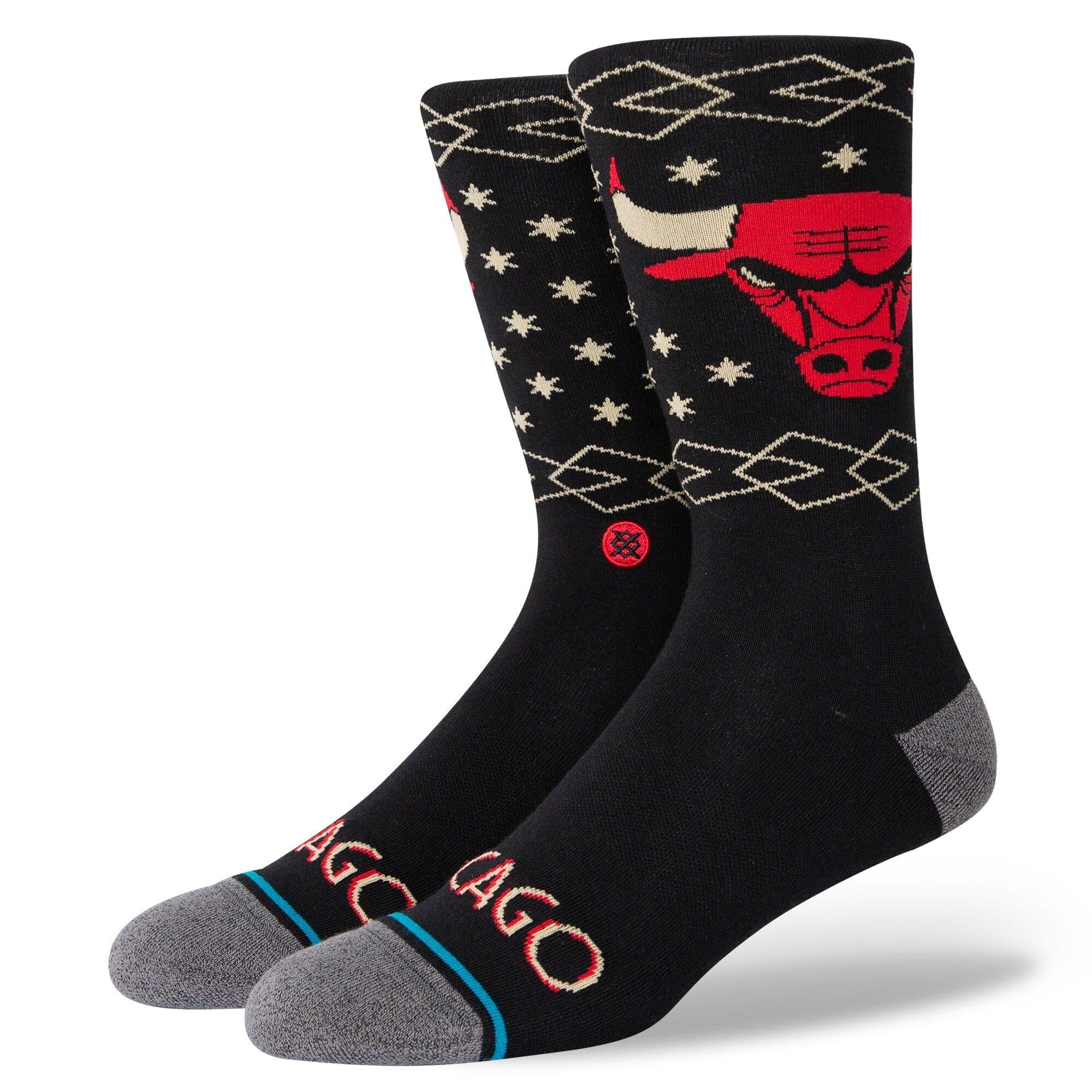 Stance Socks Chicago Bulls Stance NBA 20/21 City Edition Crew Socks - Black