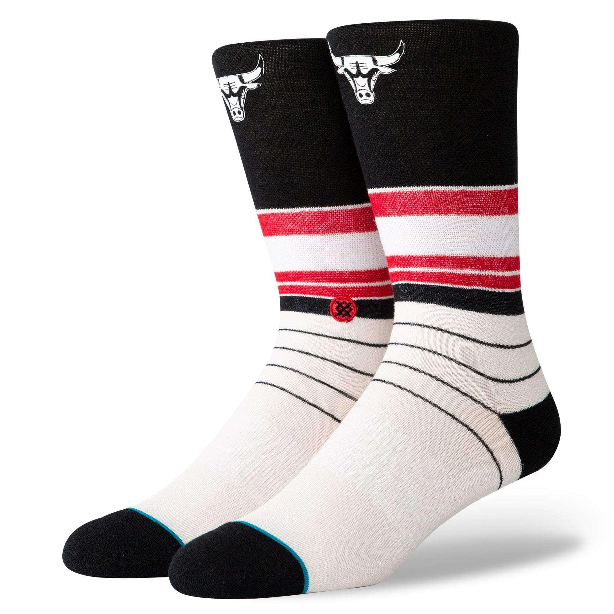 Stance Socks Chicago Bulls Stance NBA Baseline Crew Socks - Black