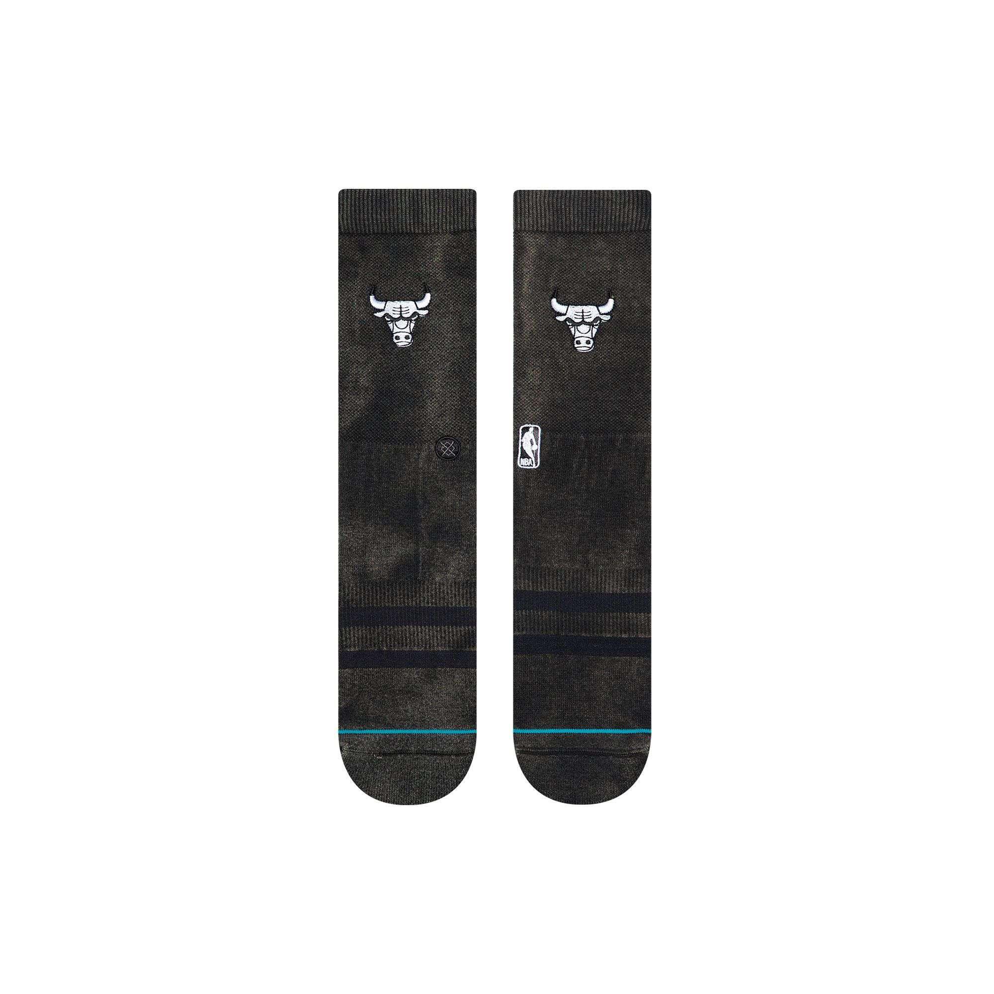 Stance Socks Chicago Bulls Stance NBA Blacktop Crew Socks - Black