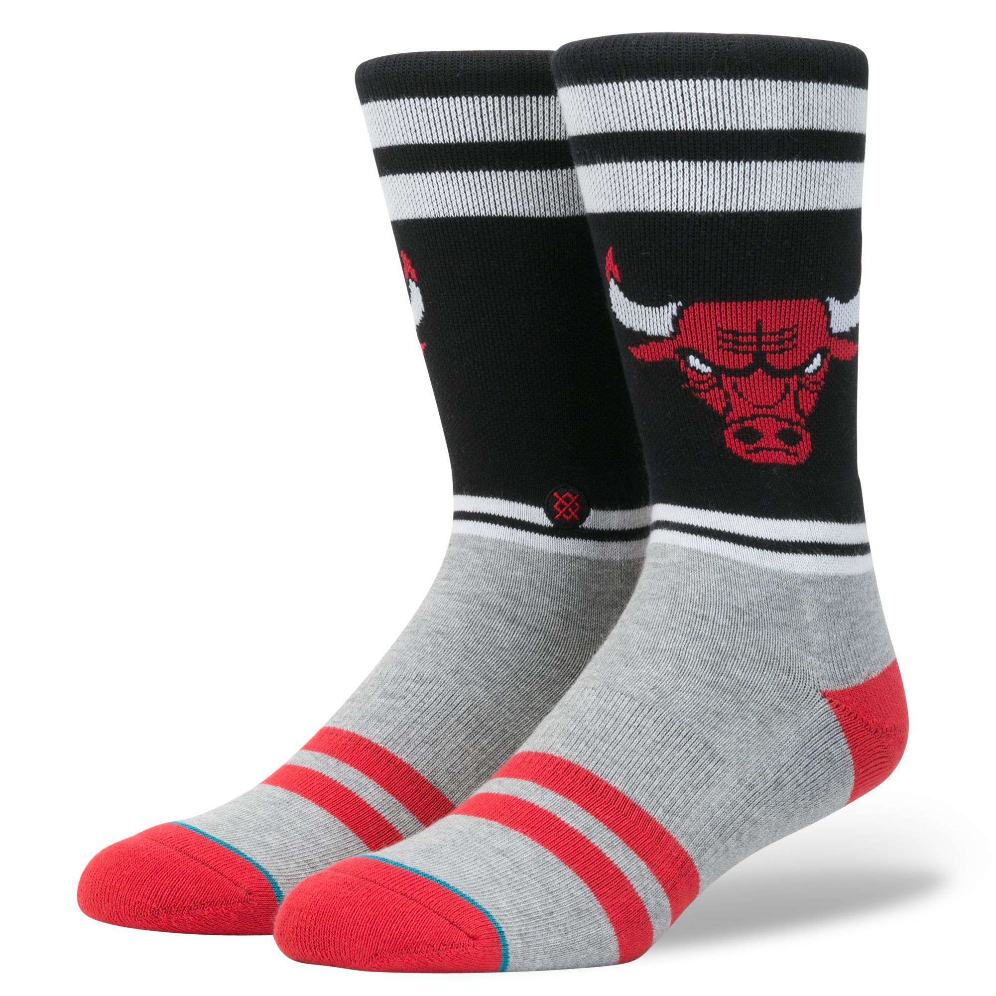 Stance Socks Chicago Bulls Stance NBA City Gym Crew Socks - Black