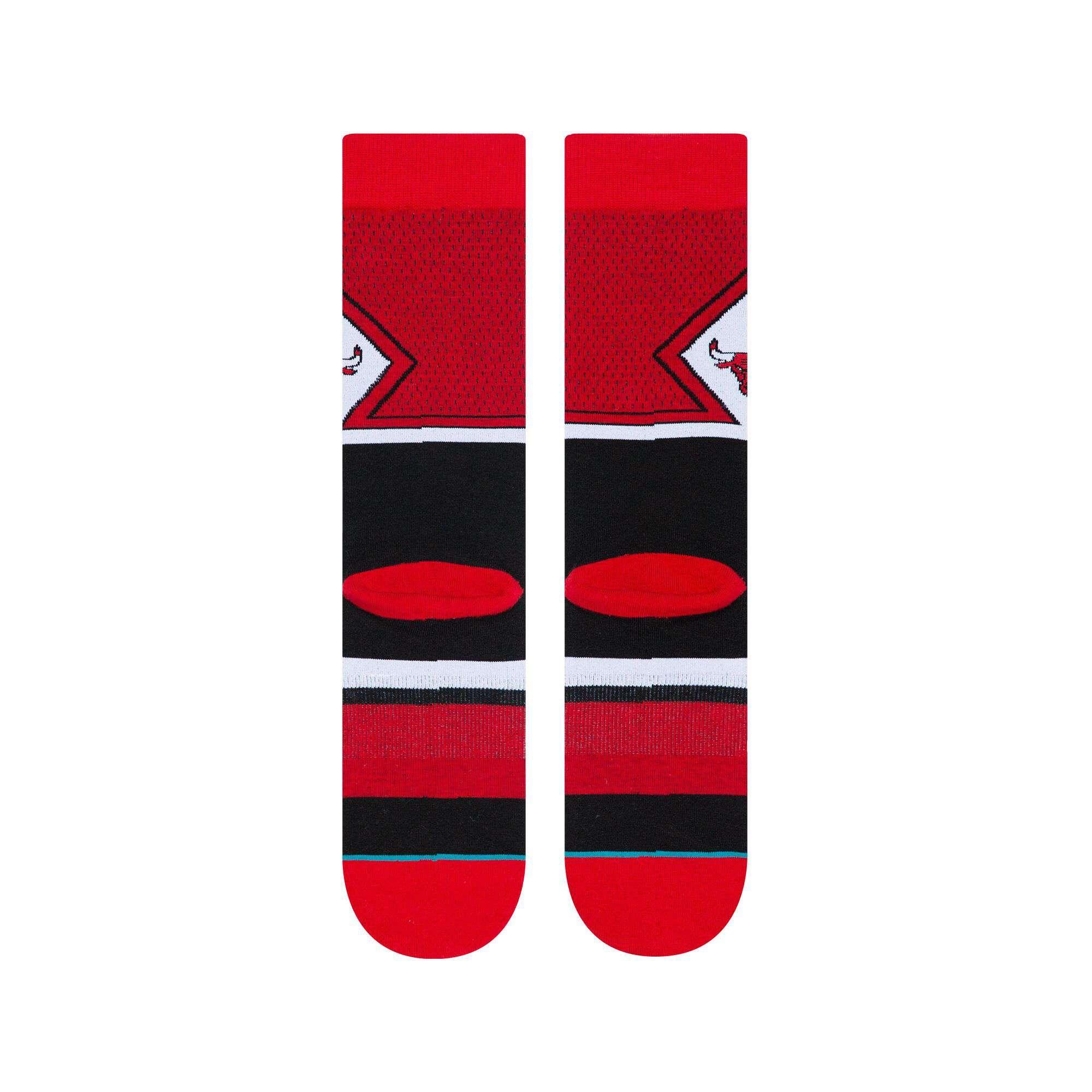 Stance Socks Chicago Bulls Stance NBA Shortcut Crew Socks - Red