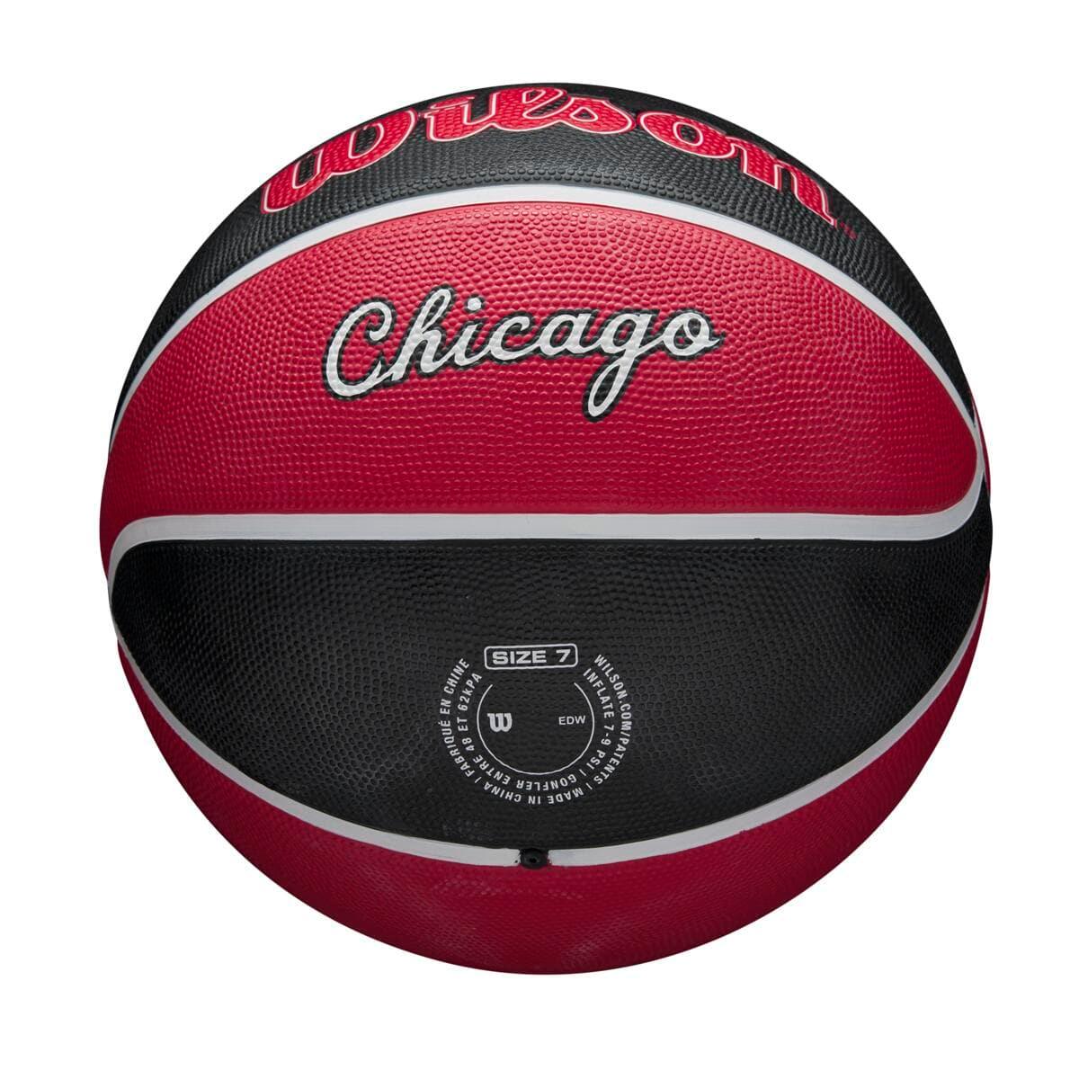 Wilson Sporting Goods Balls Chicago Bulls Wilson NBA 21-22 City Edition Full Size Basketball Ball - Size 7