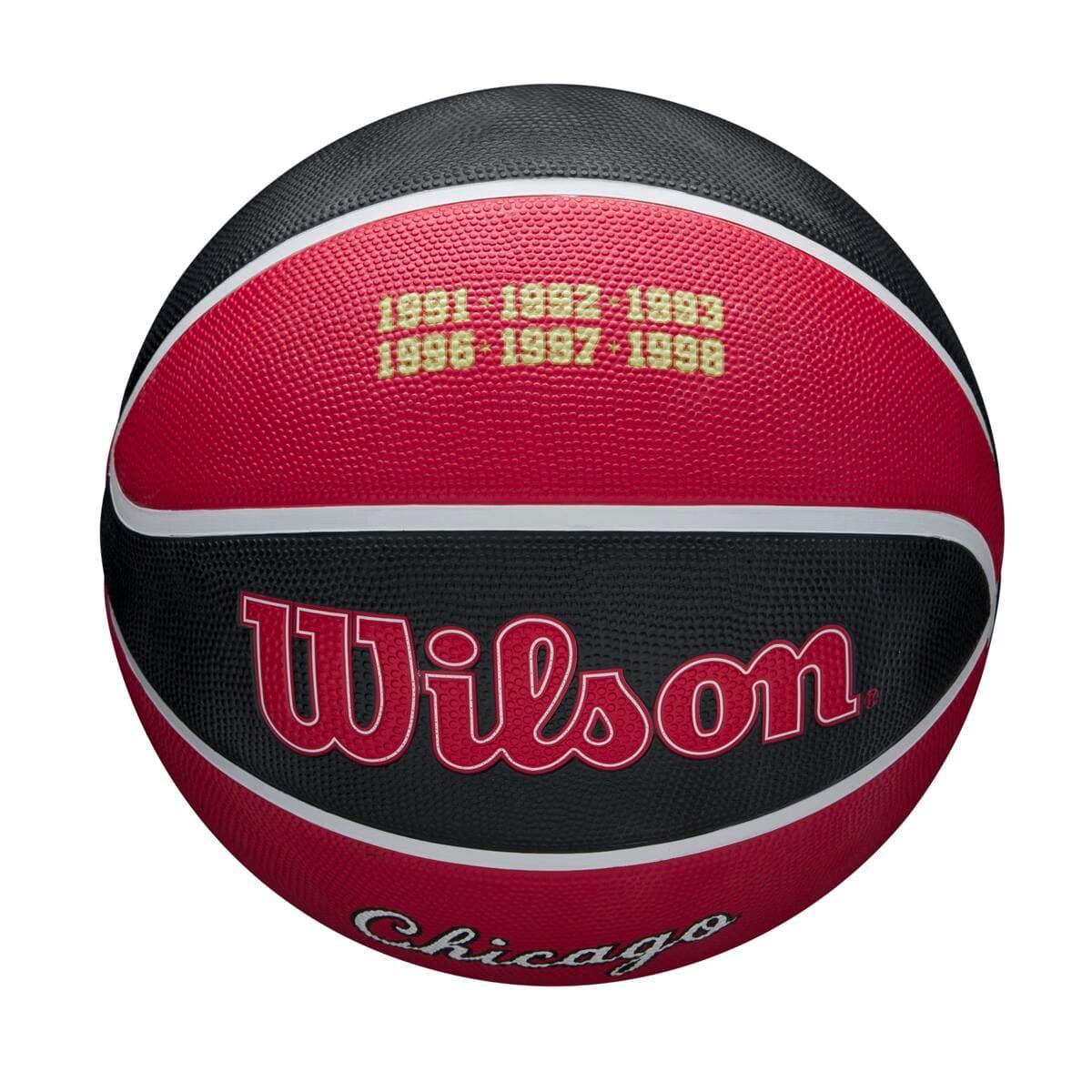 Wilson Sporting Goods Balls Chicago Bulls Wilson NBA 21-22 City Edition Full Size Basketball Ball - Size 7