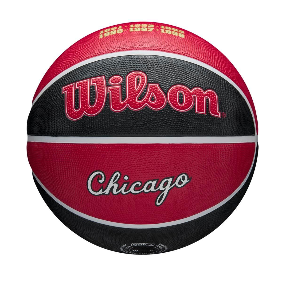 Wilson Sporting Goods Balls Chicago Bulls Wilson NBA 21-22 City Edition Full Size Basketball Ball - Size 7