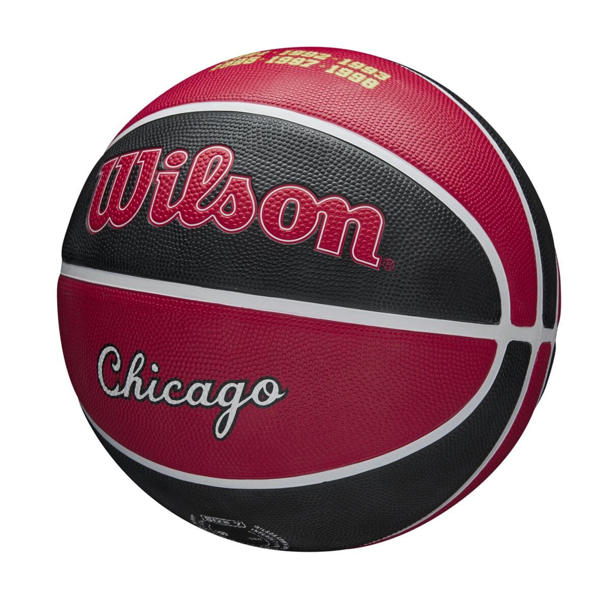 Wilson Sporting Goods Balls Chicago Bulls Wilson NBA 21-22 City Edition Full Size Basketball Ball - Size 7