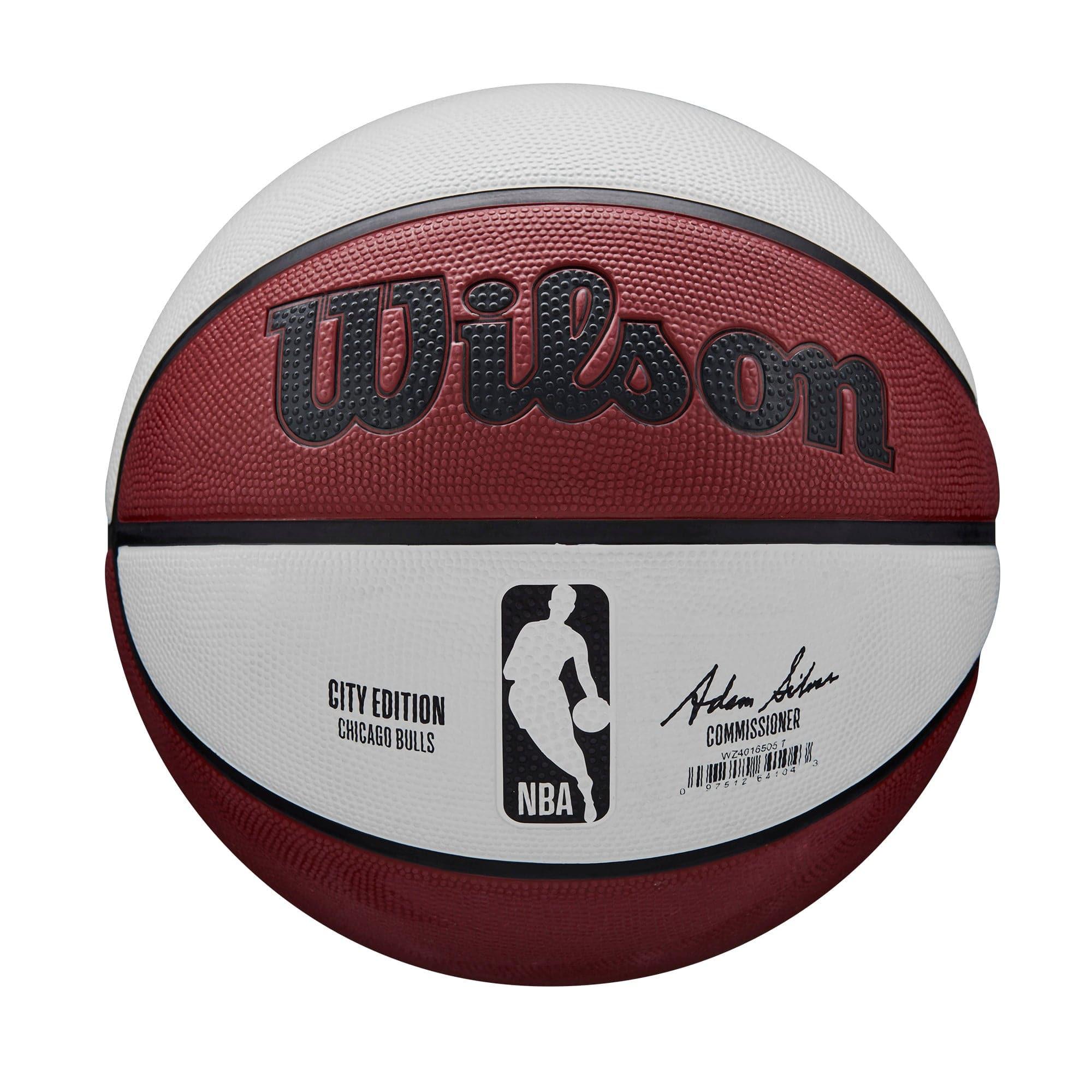 Wilson Sporting Goods Balls Chicago Bulls Wilson NBA 22-23 City Edition All Surface Basketball Ball