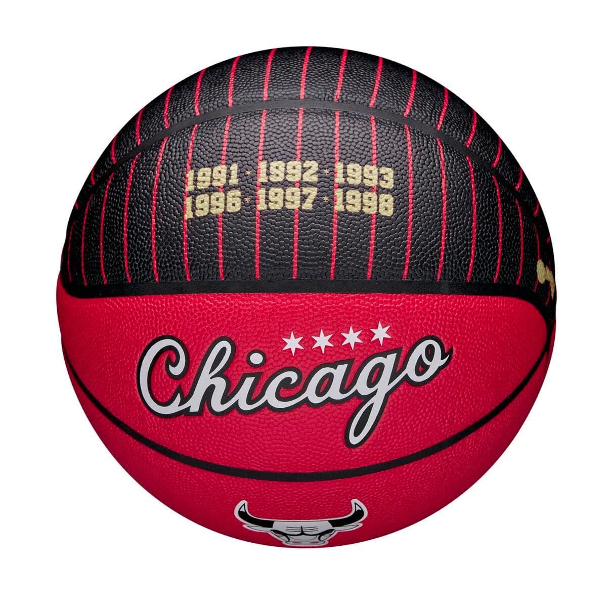 Wilson Sporting Goods Balls Chicago Bulls Wilson NBA City Edition Collector Basketball - Size 7