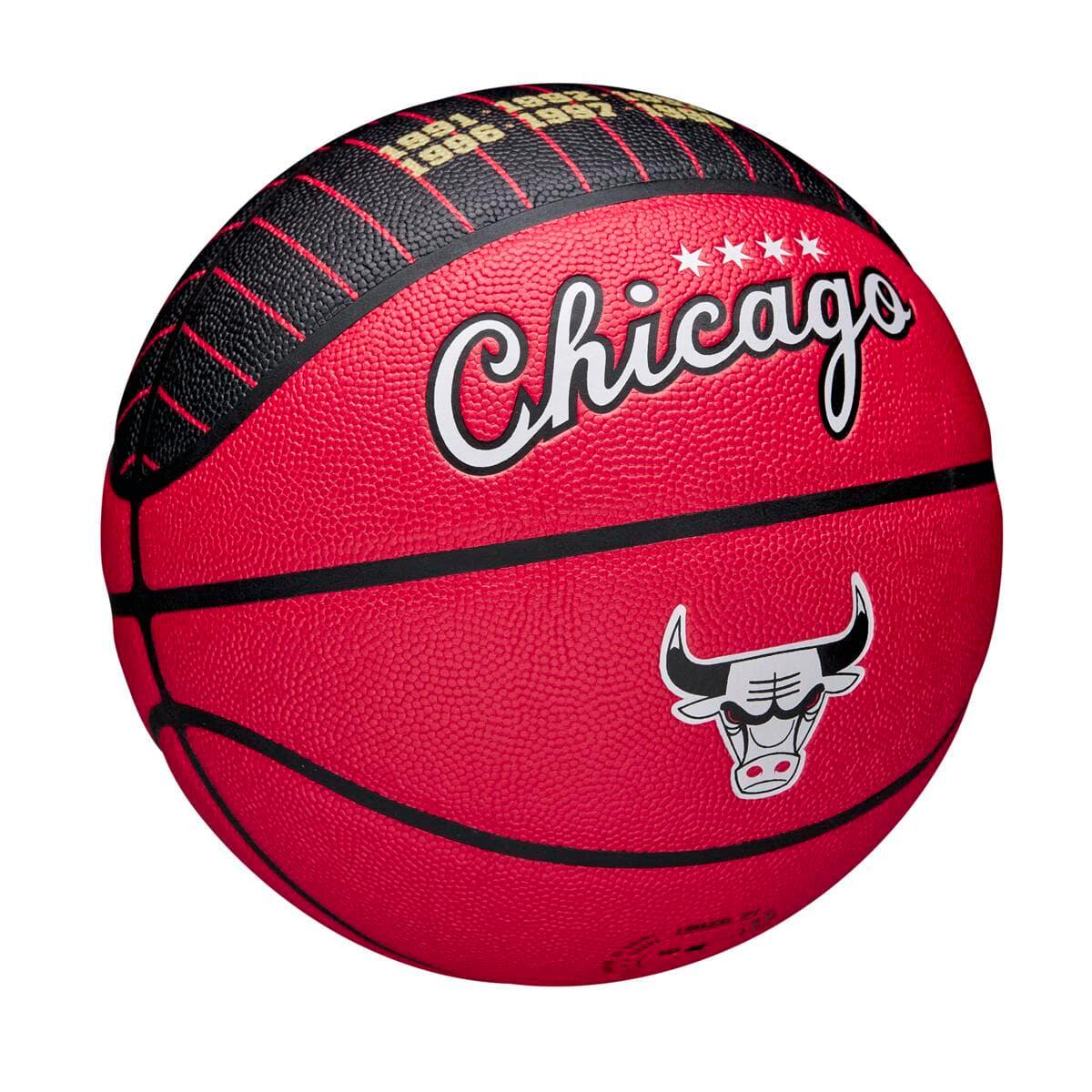 Wilson Sporting Goods Balls Chicago Bulls Wilson NBA City Edition Collector Basketball - Size 7