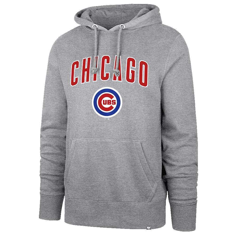 47 Brand Jumpers Chicago Cubs '47 MLB Rundown Headline Hoodie Jumper - Grey