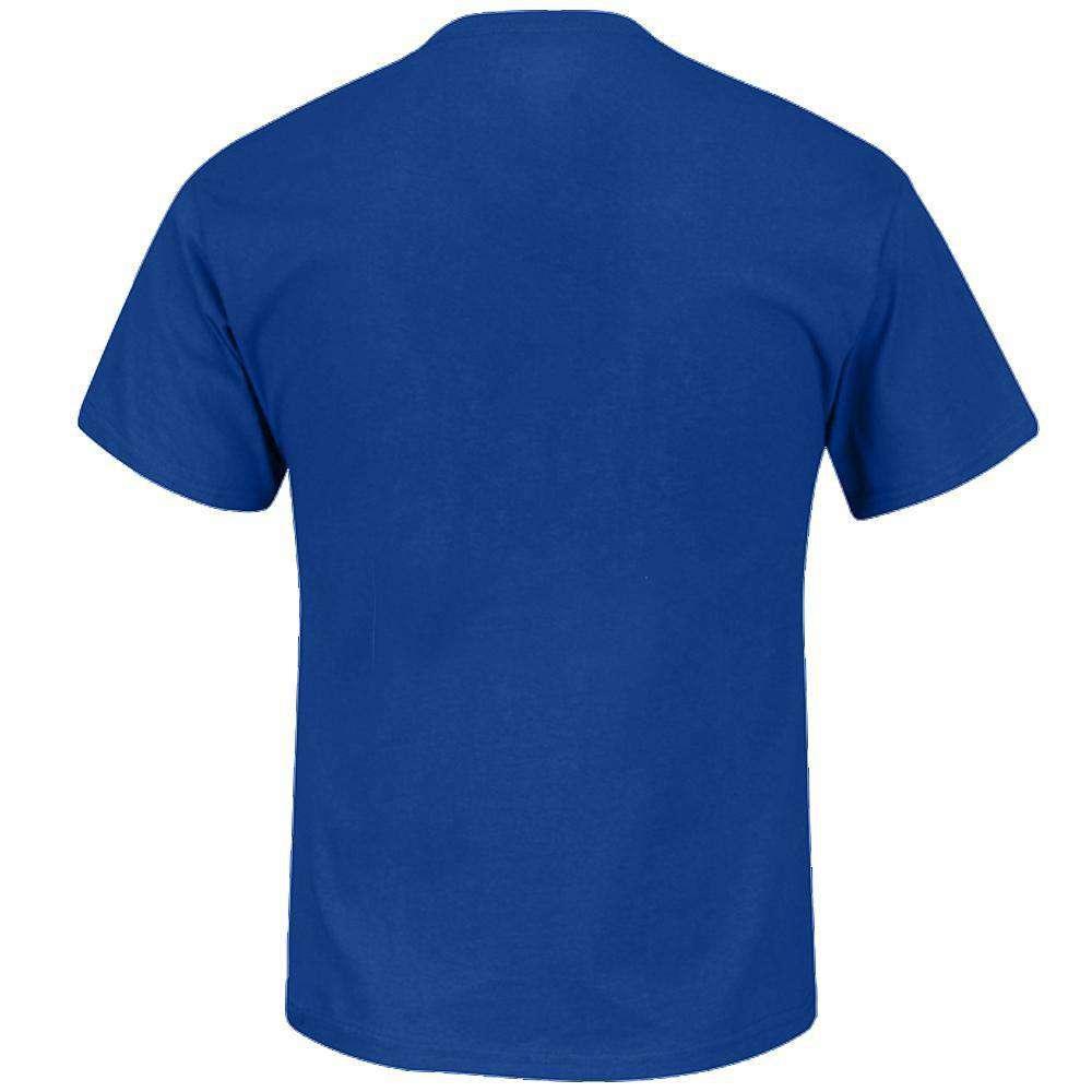 Majestic Athletic T-Shirts Chicago Cubs Majestic MLB Precision Play T-Shirt - Blue