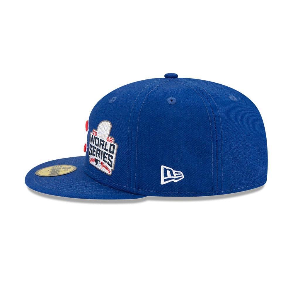 New Era Caps Chicago Cubs New Era MLB Champions Patch 59FIFTY Fitted Hat - Blue