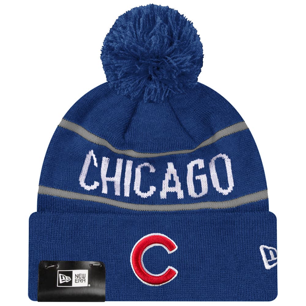 New Era Beanies Chicago Cubs New Era MLB Grey Stripe Knit Beanie - Blue