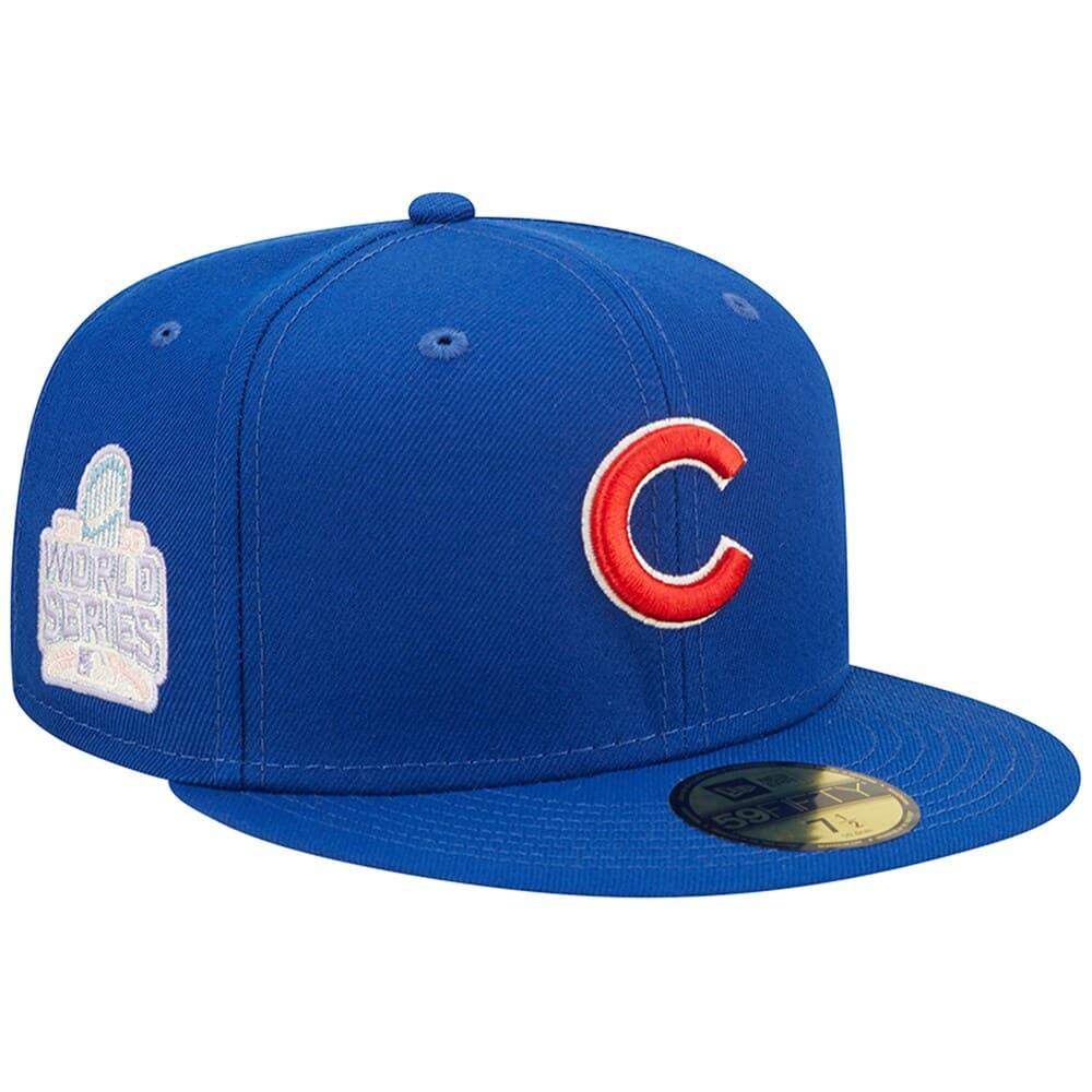 New Era Caps Chicago Cubs New Era MLB Pop Sweat 59FIFTY Fitted Hat - Blue