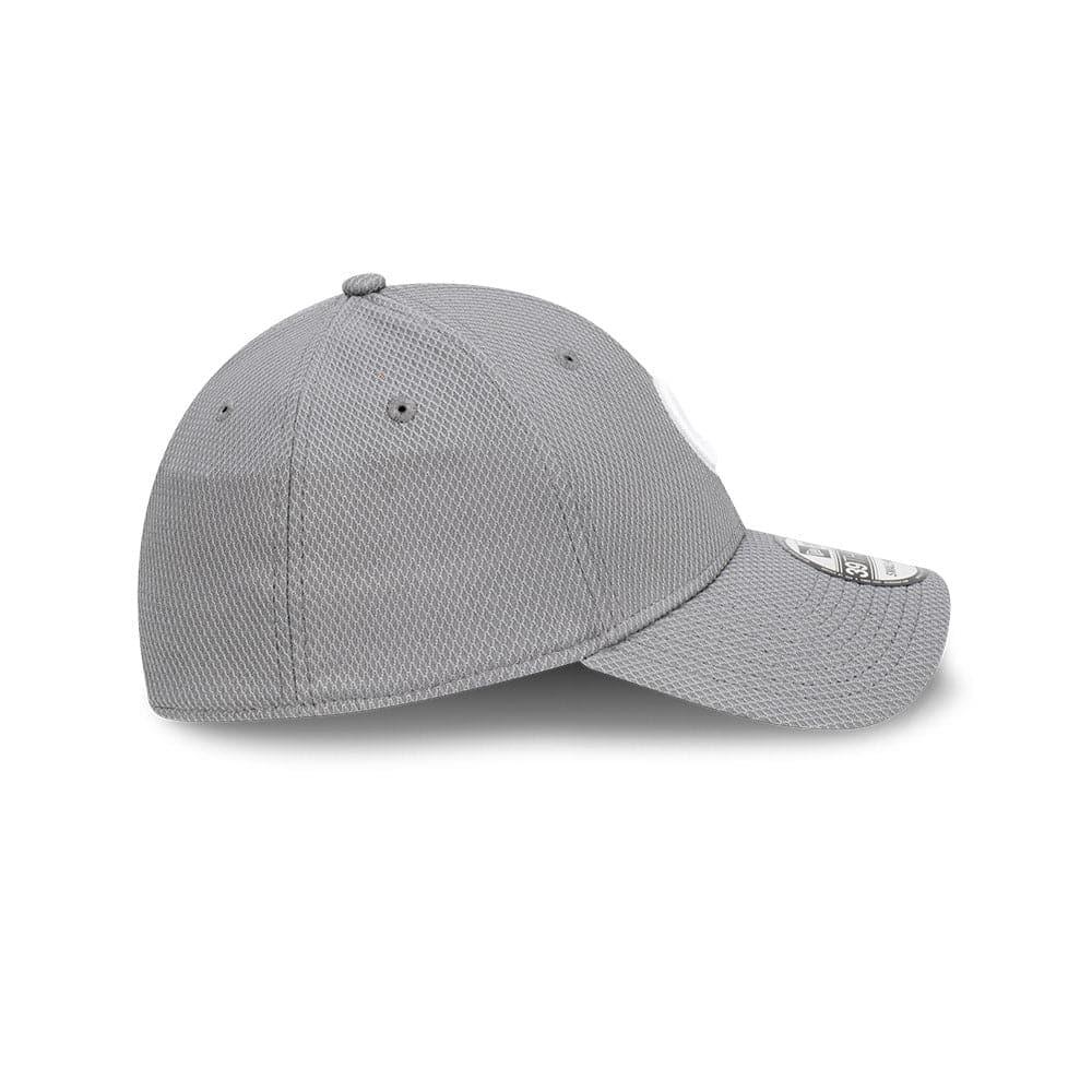 New Era Caps Chicago Cubs New Era MLB Team Storm Diamond Era 39THIRTY Flex Fiit Curve Hat - Grey