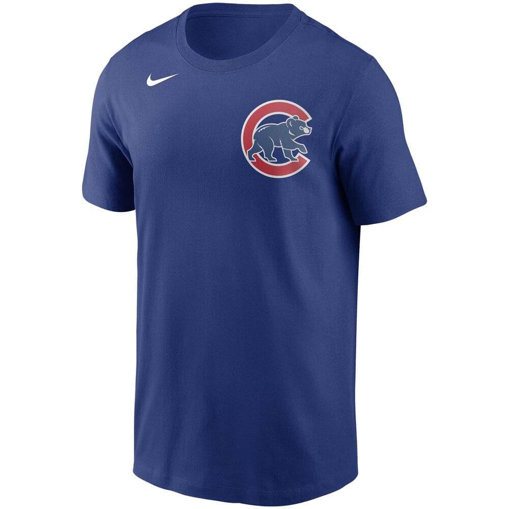 Nike T-Shirts Chicago Cubs Nike MLB Team Wordmark T-Shirt - Blue