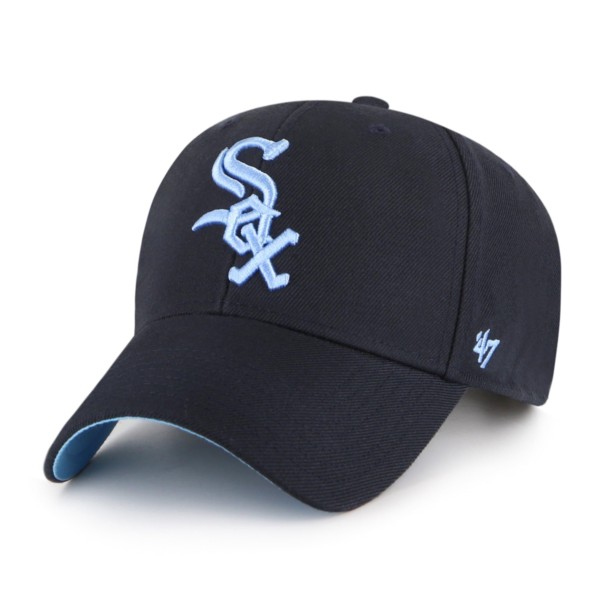 47 Brand Caps Chicago White Sox '47 MLB Blue World Series Patch MVP Snapback Hat - Navy