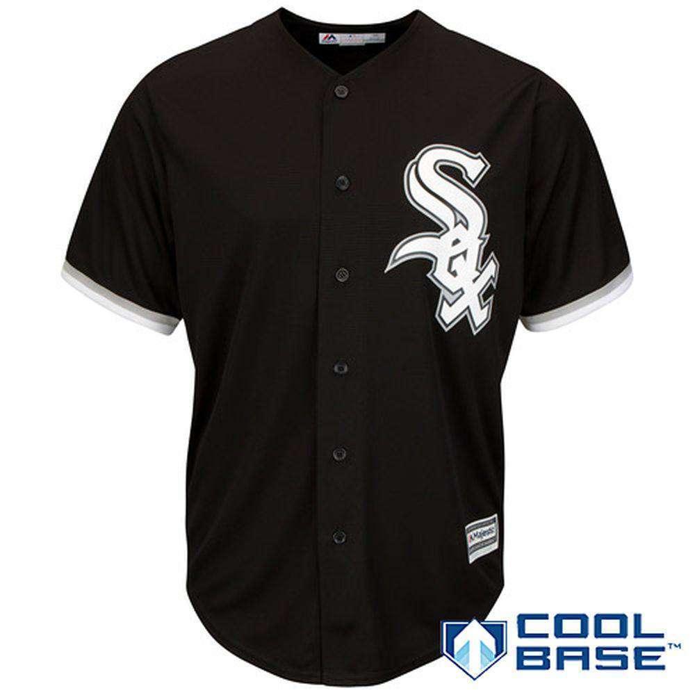 Majestic Athletic Jerseys Chicago White Sox Majestic MLB AC Cool Base Replica Jersey - Black