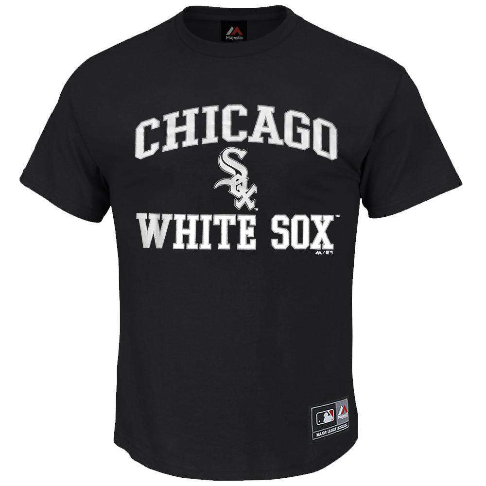 Majestic Athletic T-Shirts Chicago White Sox Majestic MLB Despa T-Shirt - Black