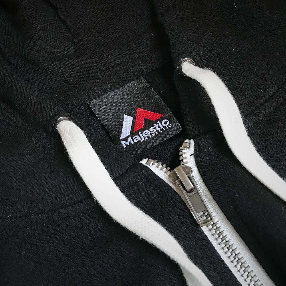 Majestic Athletic Jumpers Chicago White Sox Majestic MLB Team Logo Zip Hoodie Jumper - Black