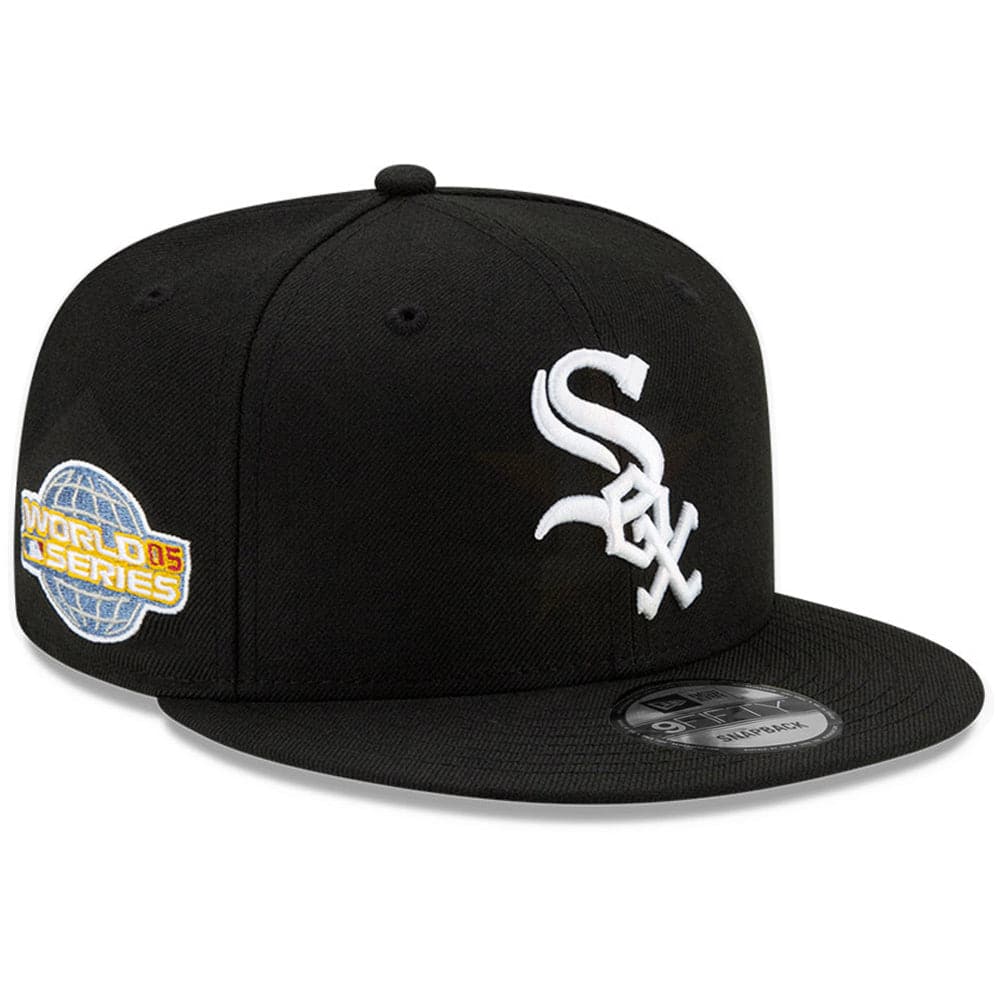 New Era Caps M/L Chicago White Sox New Era MLB 05 World Series Patch 9FIFTY Snapback Hat - Black