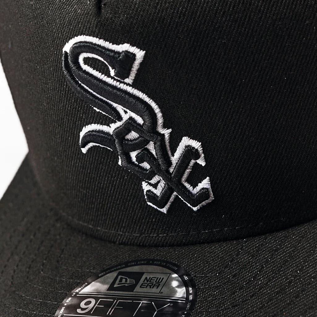 New Era Caps Chicago White Sox New Era MLB Monochrome 9FIFTY A-Frame Snapback Hat - Black