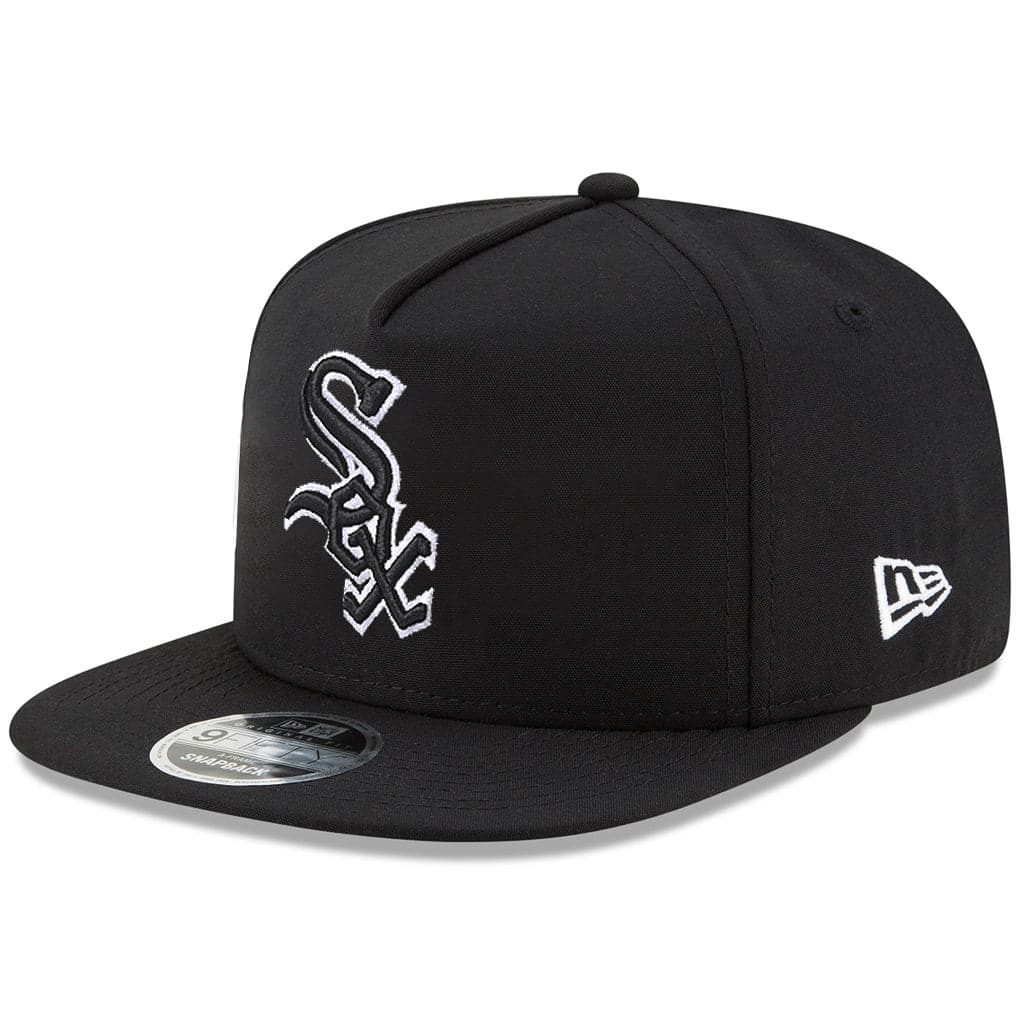 New Era Caps Chicago White Sox New Era MLB Monochrome 9FIFTY A-Frame Snapback Hat - Black
