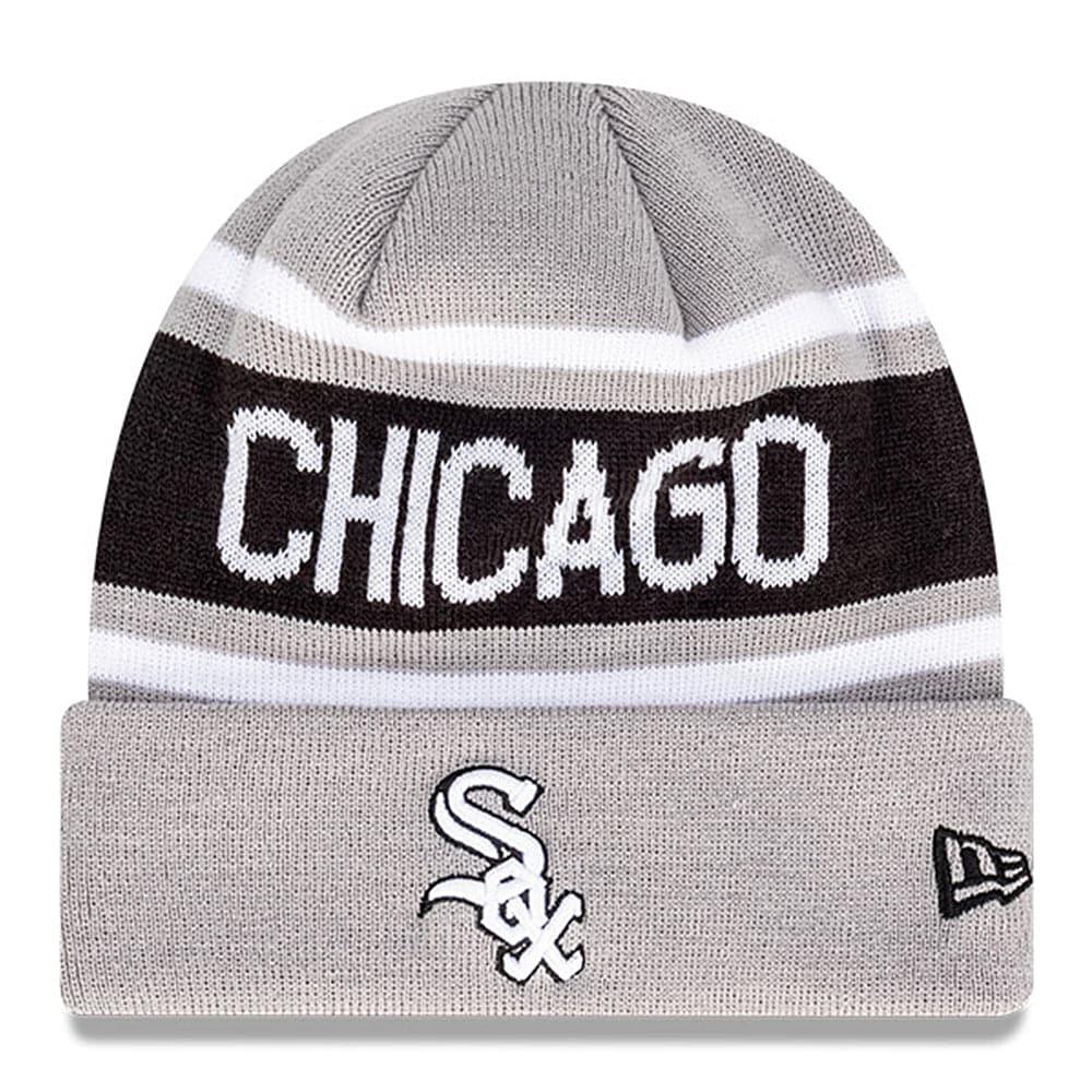 New Era Beanies Chicago White Sox New Era MLB Team Outline Thin Knit Beanie - Grey