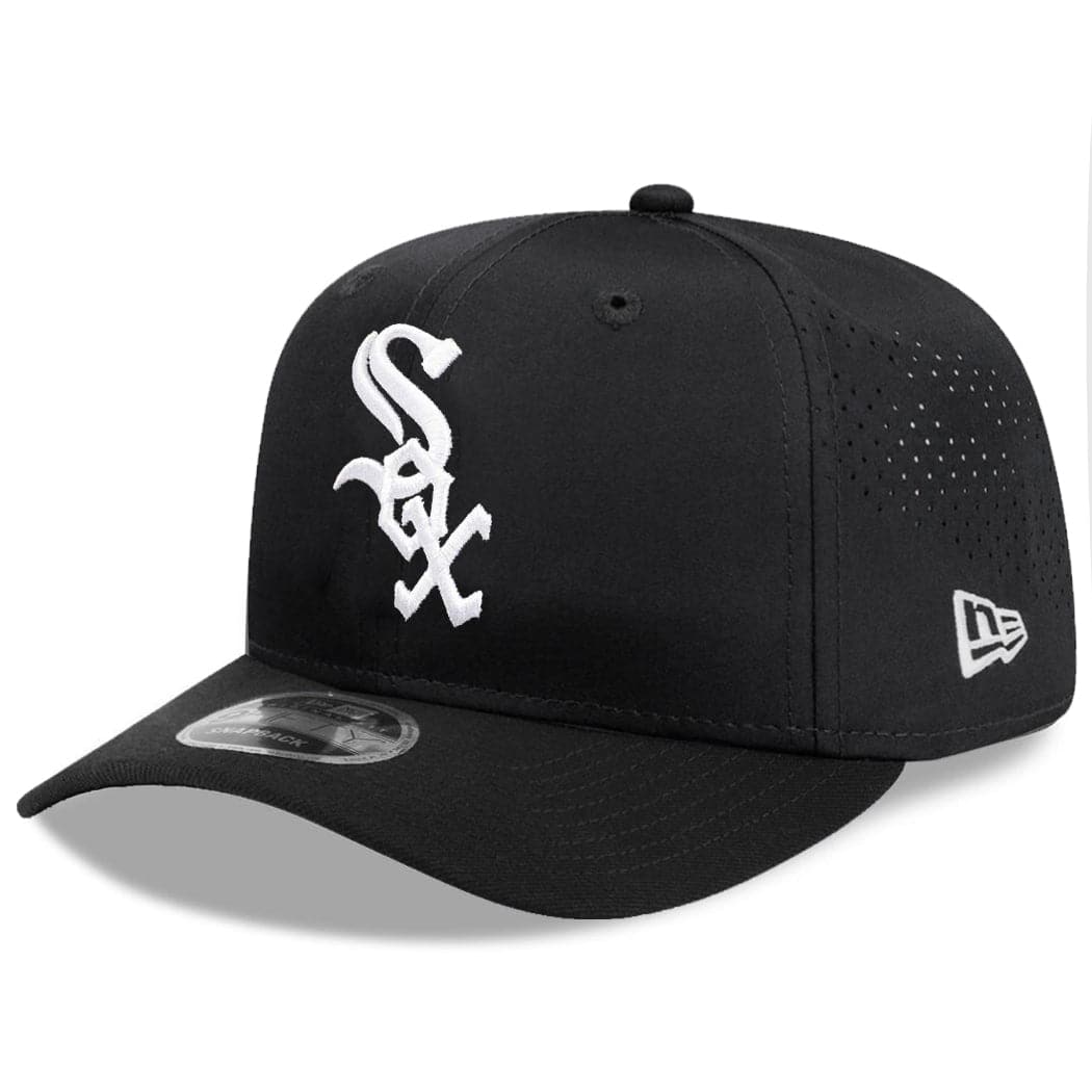 New Era Caps Chicago White Sox New Era MLB Team Prolight Pre-Curved 9FIFTY Snapback Hat - Black