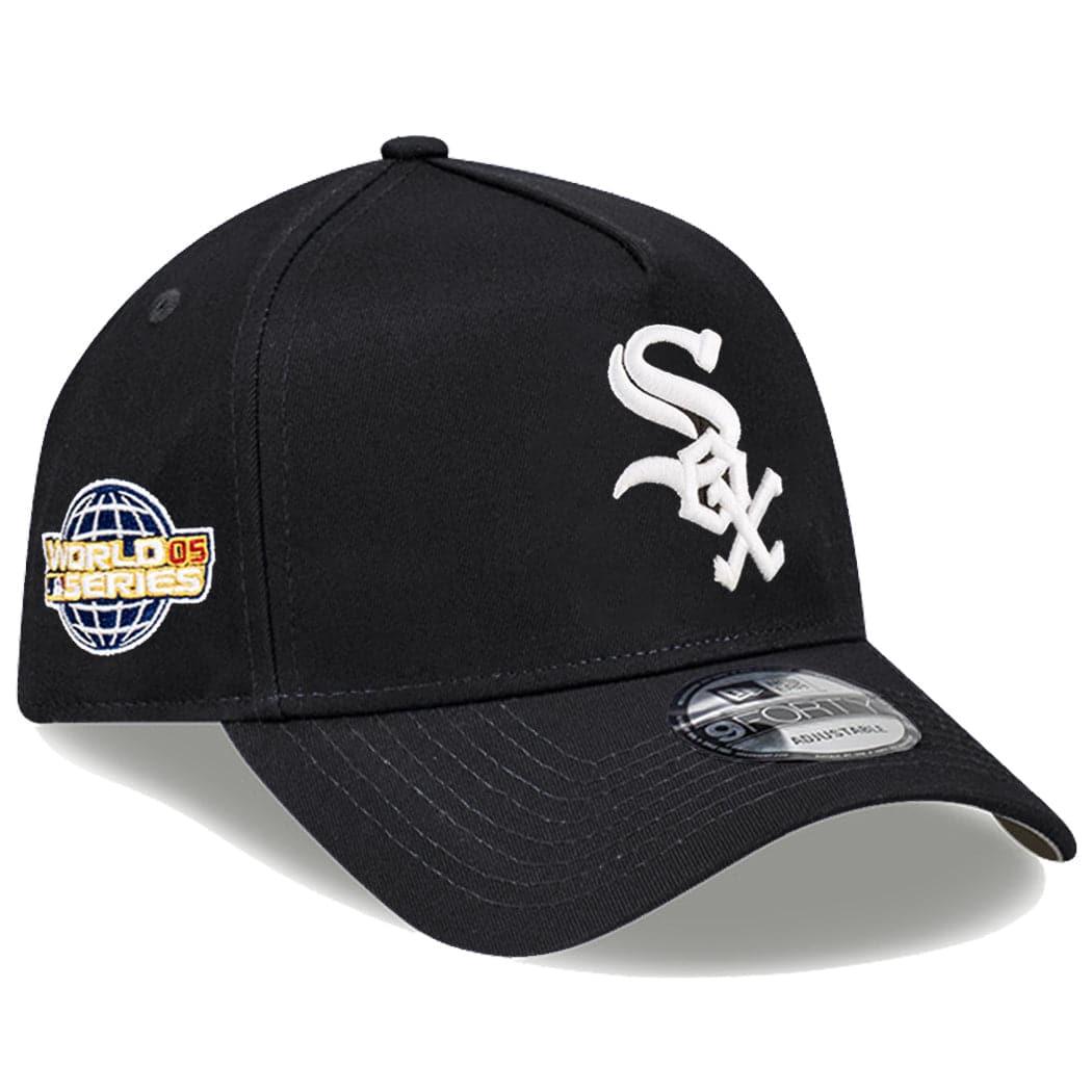 New Era Caps Chicago White Sox New Era MLB World Series 9FORTY A-Frame Curve Snapback Hat - Black