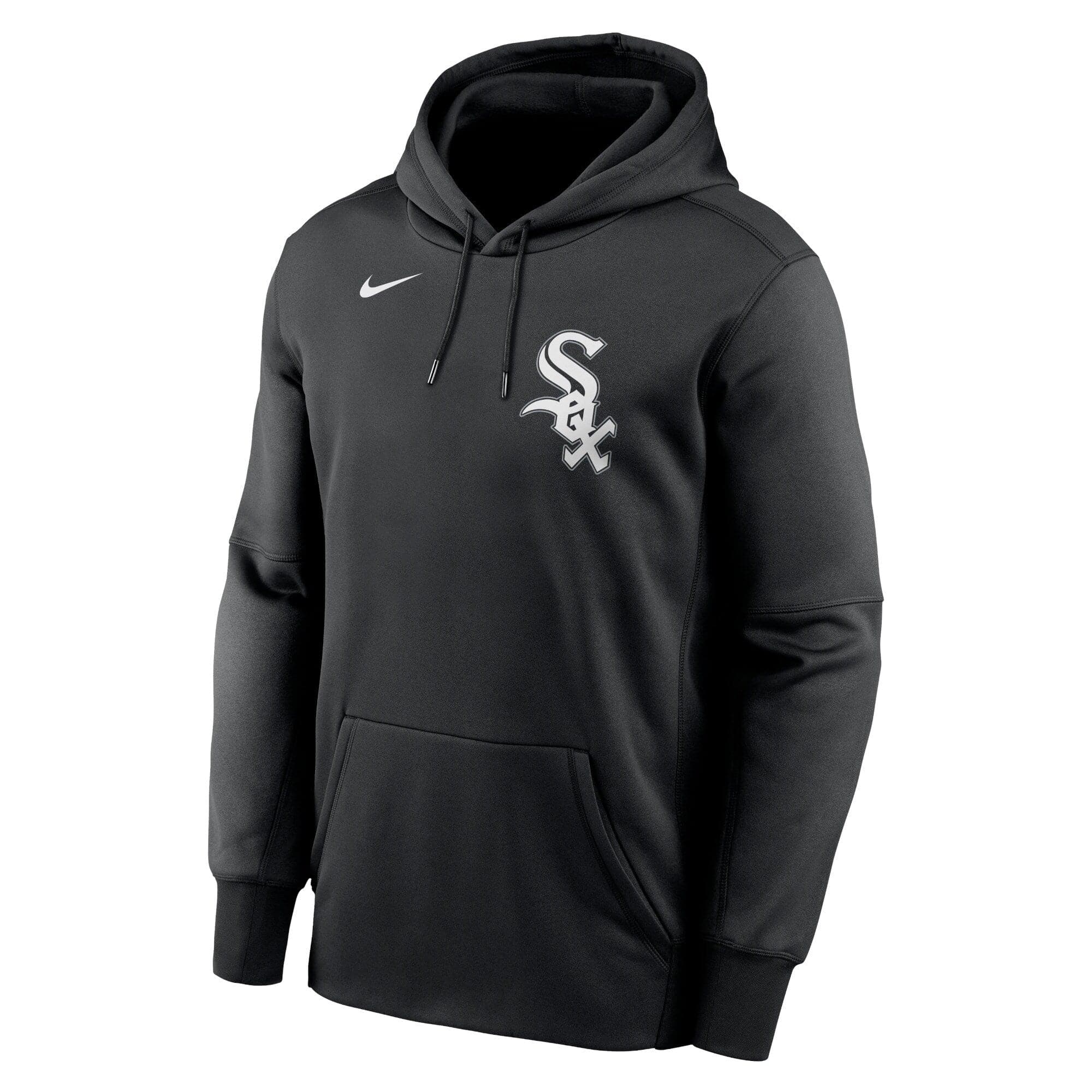 Nike Jumpers Chicago White Sox Nike MLB Wordmark Therma Performance Hoodie Jumper - Black