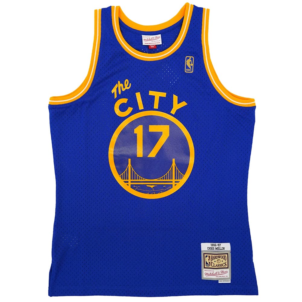 Mitchell And Ness Jerseys Chris Mullin Golden State Warriors Mitchell & Ness NBA 96-97 Swingman Jersey - Blue