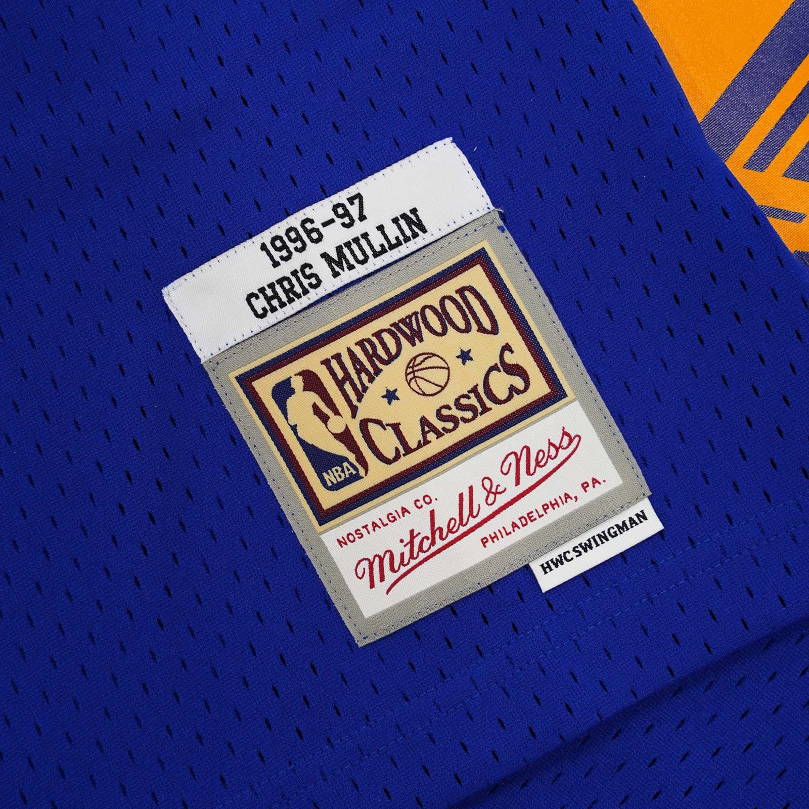 Mitchell And Ness Jerseys Chris Mullin Golden State Warriors Mitchell & Ness NBA 96-97 Swingman Jersey - Blue