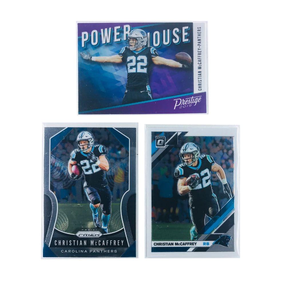 Panini Cards Christian McCaffrey Carolina Panthers 2019 Panini NFL 3 Card Insert Set