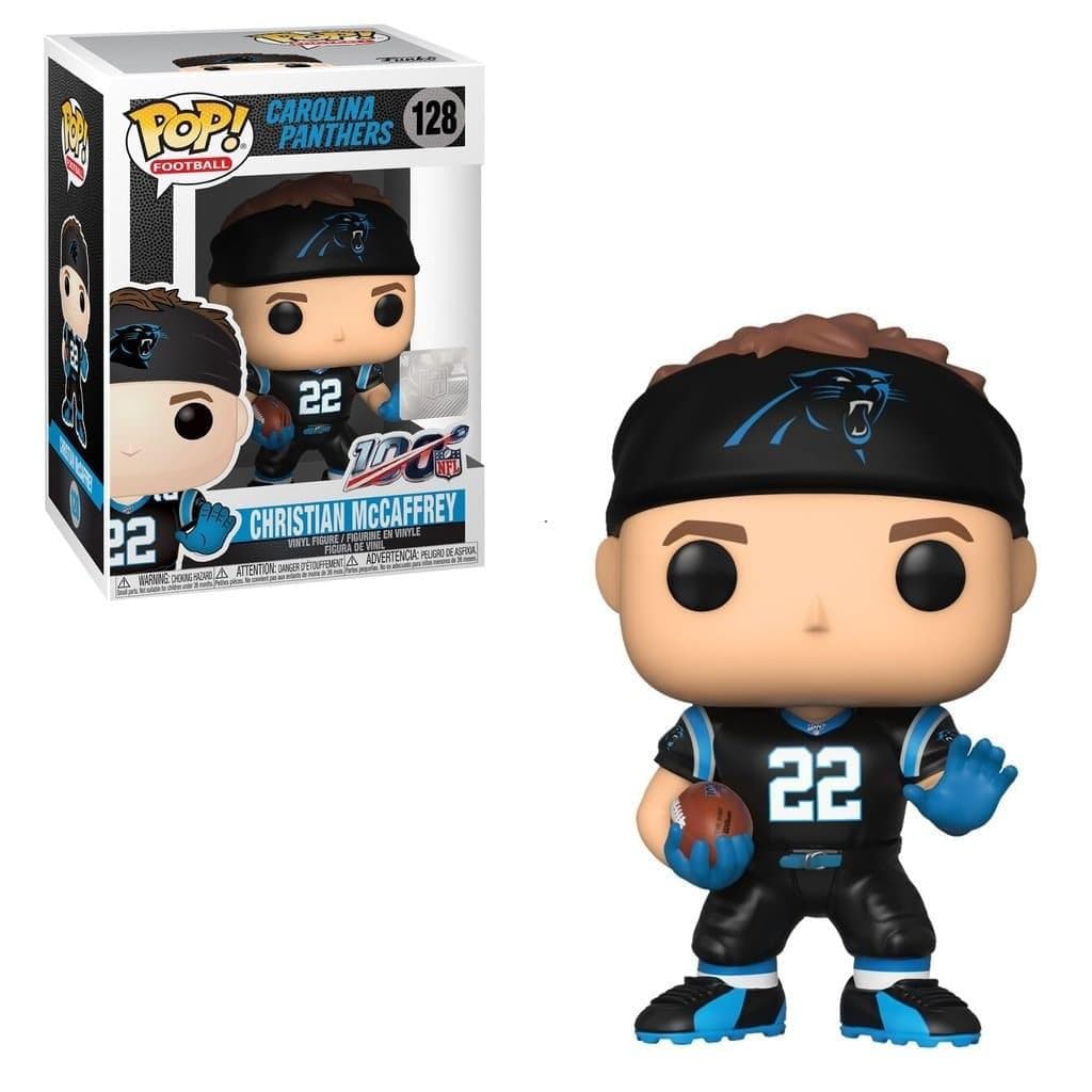 Funko Figures Christian McCaffrey Carolina Panthers NFL Funko 128 Pop Vinyl 3.75" Figure - Black