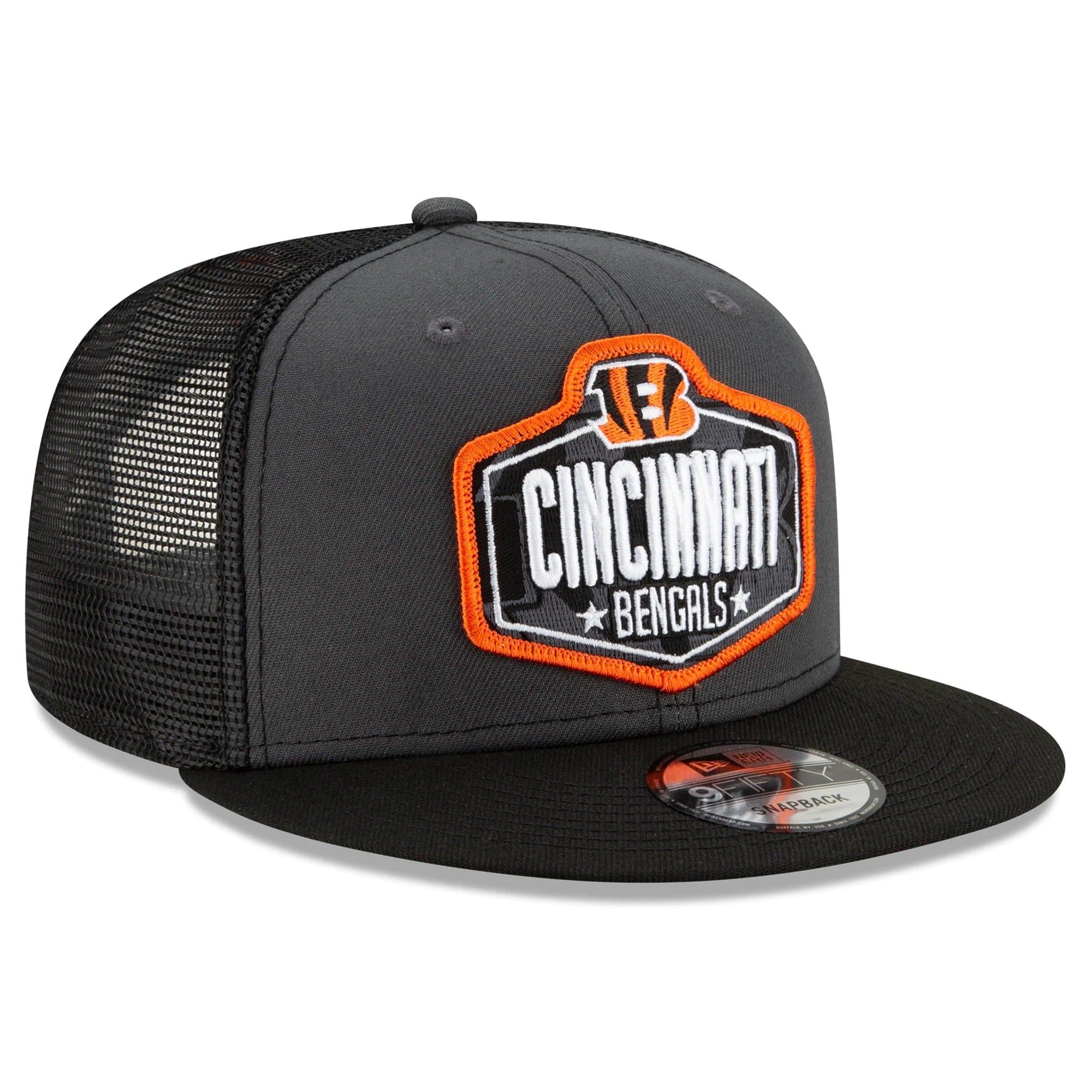 New Era Caps Cincinnati Bengals New Era 2021 NFL Draft 9FIFTY Snapback Hat - Graphite