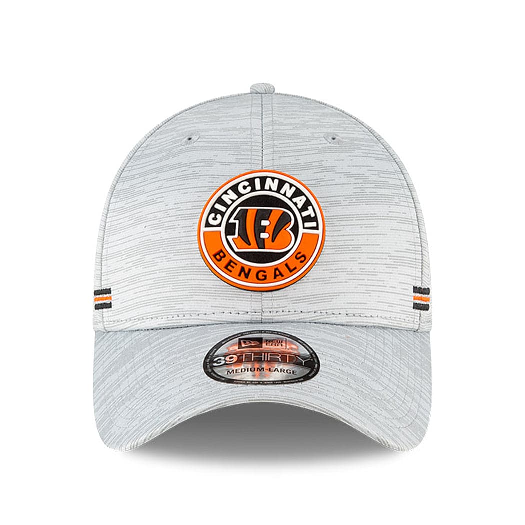 New Era Caps Cincinnati Bengals New Era NFL 2020 Sideline 39THIRTY Flex Fit Curve Hat - Grey