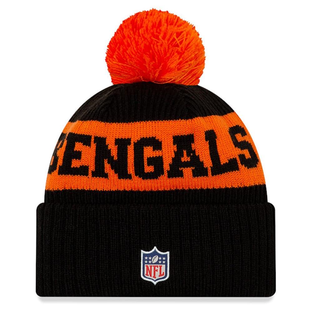 New Era Beanies Cincinnati Bengals New Era NFL 2020 Team Colour Sideline Knit Beanie