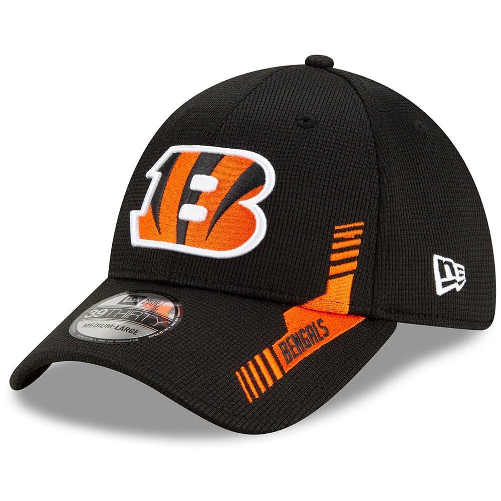 New Era Caps Cincinnati Bengals New Era NFL 2021 Sideline Home 39THIRTY Flex Fit Hat - Black