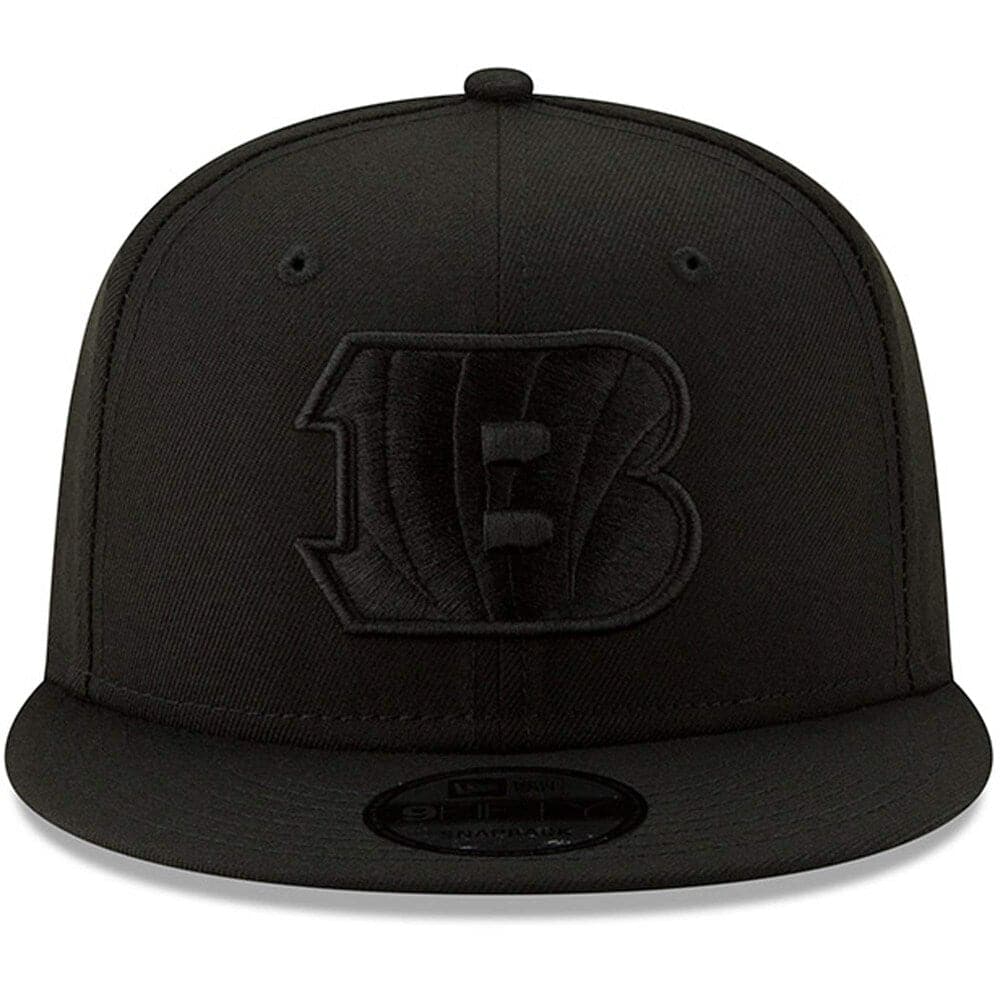 New Era Caps Cincinnati Bengals New Era NFL Black On Black 9FIFTY Snapback Hat - Black