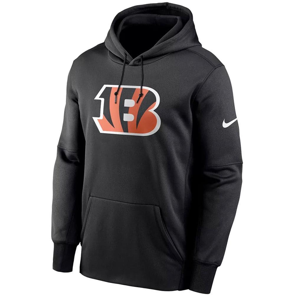 Nike Jumpers Cincinnati Bengals Nike NFL Prime Logo Therma Hoodie Jumper - Black