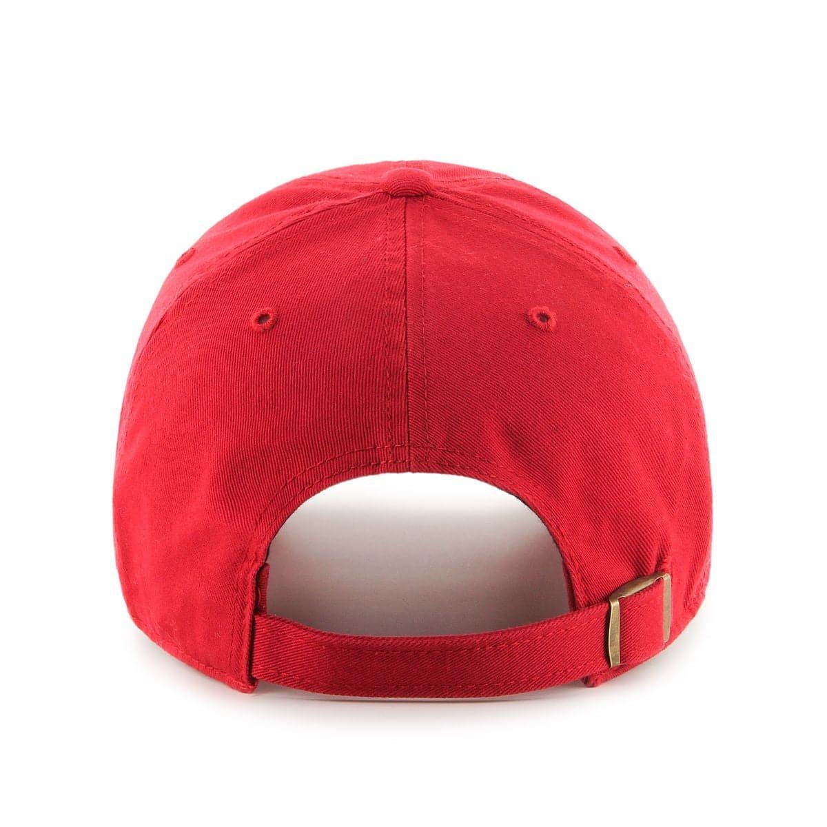47 Brand Caps Cincinnati Reds '47 MLB Cooperstown Clean Up Adjustable Curve Hat - Red