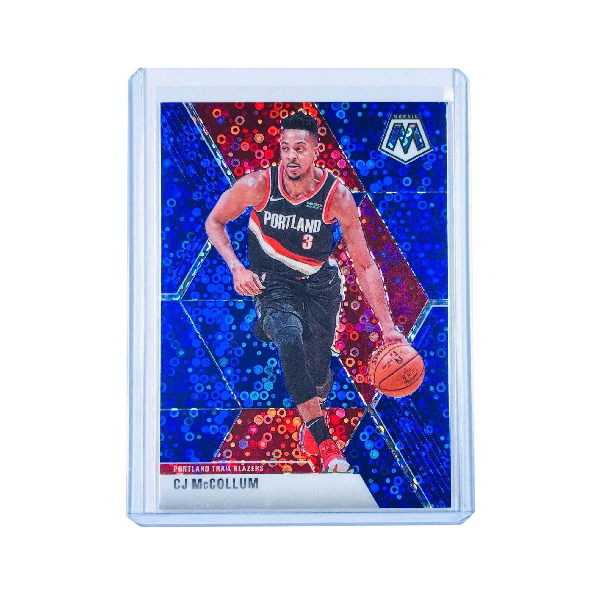 Panini Cards CJ McCollum Portland Trail Blazers 2019-20 Panini Mosaic NBA Blue /85 Card