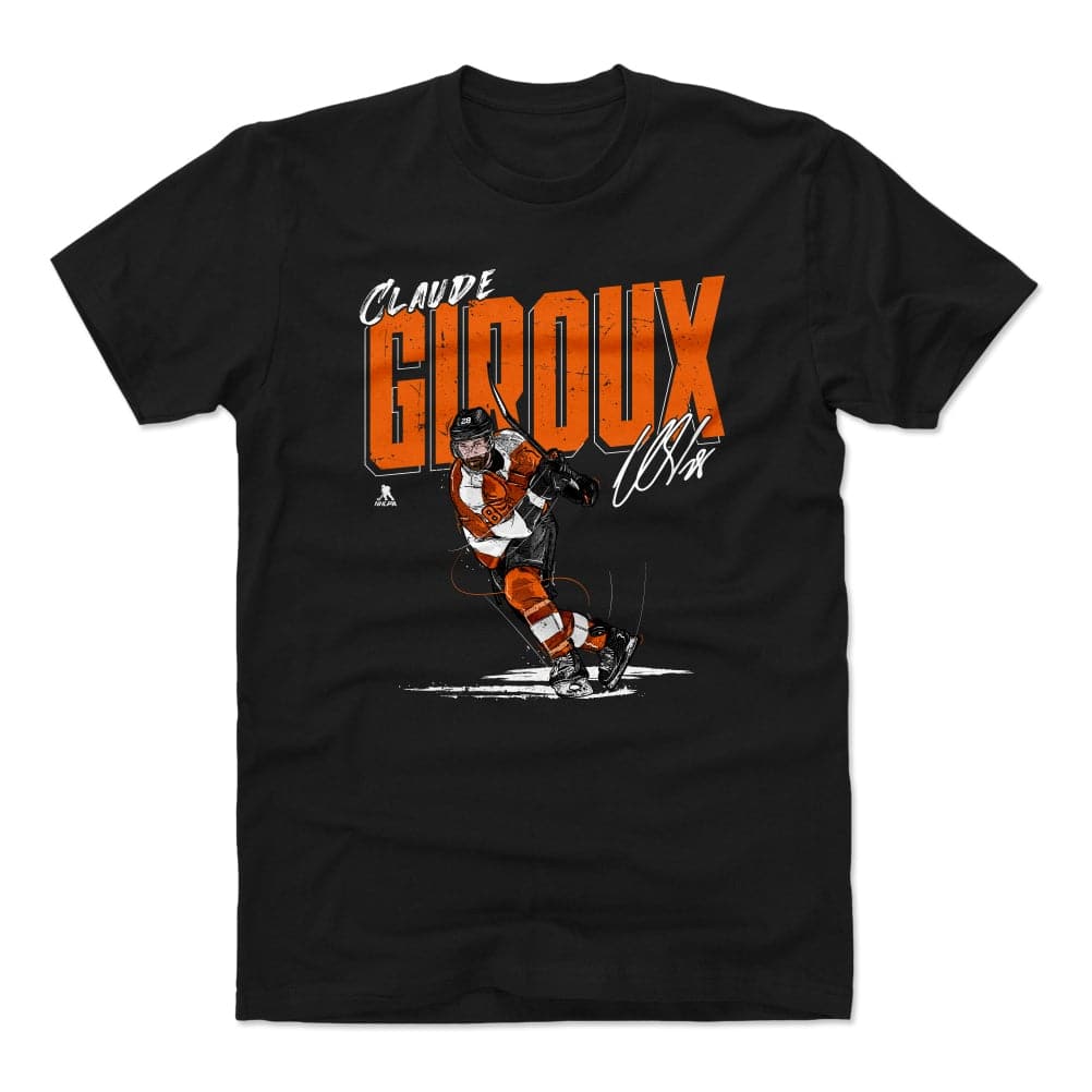 500 Level T-Shirts Claude Giroux Philadelphia Flyers 500 Level NHL Chisel T-Shirt - Black