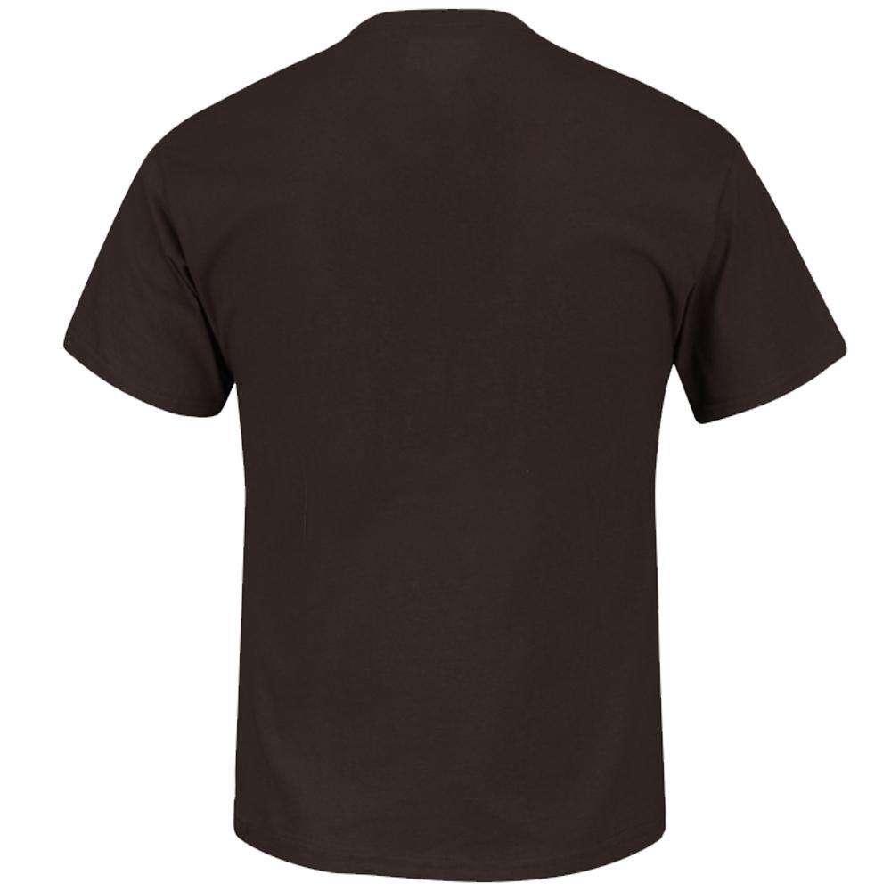 Majestic Athletic T-Shirts Cleveland Browns Majestic NFL Critical Victory T-Shirt - Brown