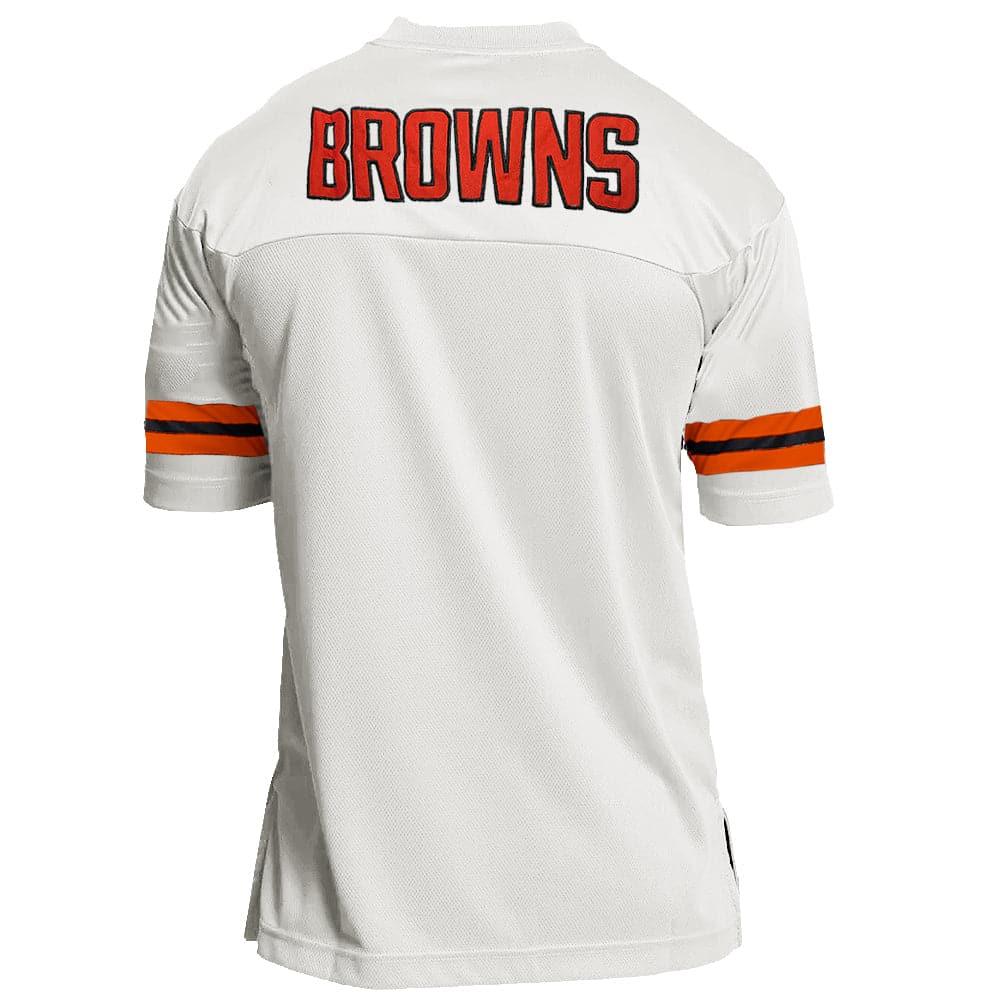 Majestic Athletic Jerseys Cleveland Browns Majestic NFL Fan Replica Jersey - Vintage White