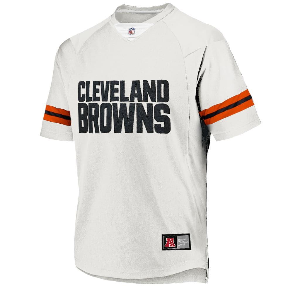 Majestic Athletic Jerseys Cleveland Browns Majestic NFL Fan Replica Jersey - Vintage White