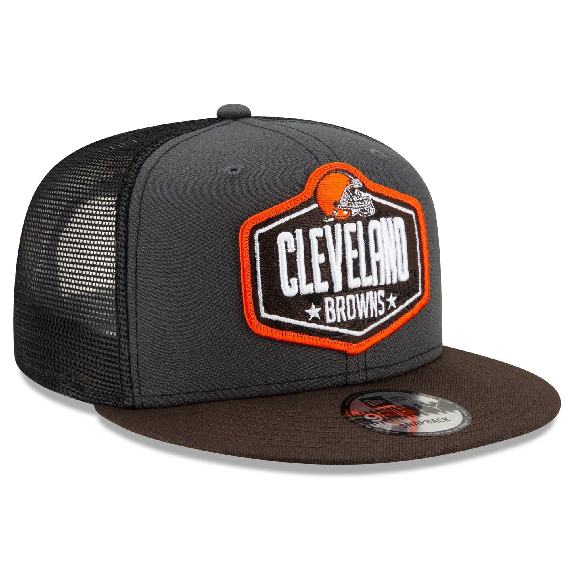 New Era Caps Cleveland Browns New Era 2021 NFL Draft 9FIFTY Snapback Hat - Graphite