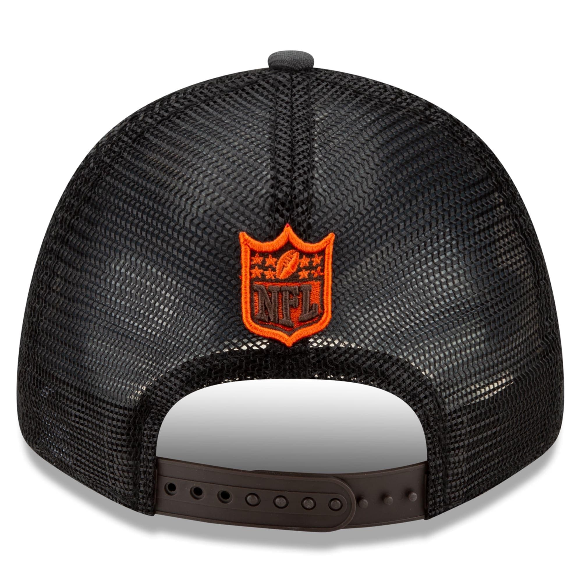 New Era Caps Cleveland Browns New Era 2021 NFL Draft 9FORTY Snapback Curve Hat - Graphite