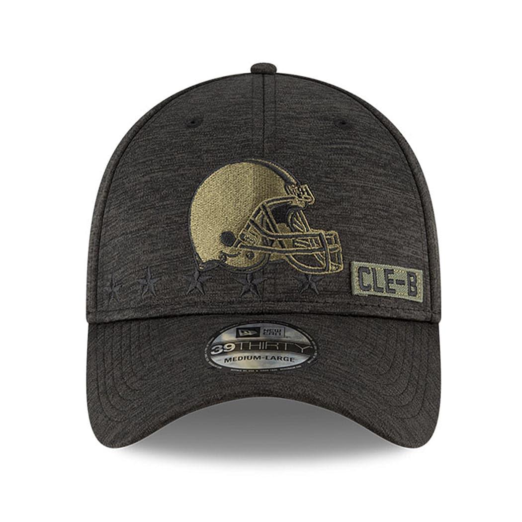 New Era Caps Cleveland Browns New Era NFL 2020 Sideline 39THIRTY Flex Fit Curve Hat - Black