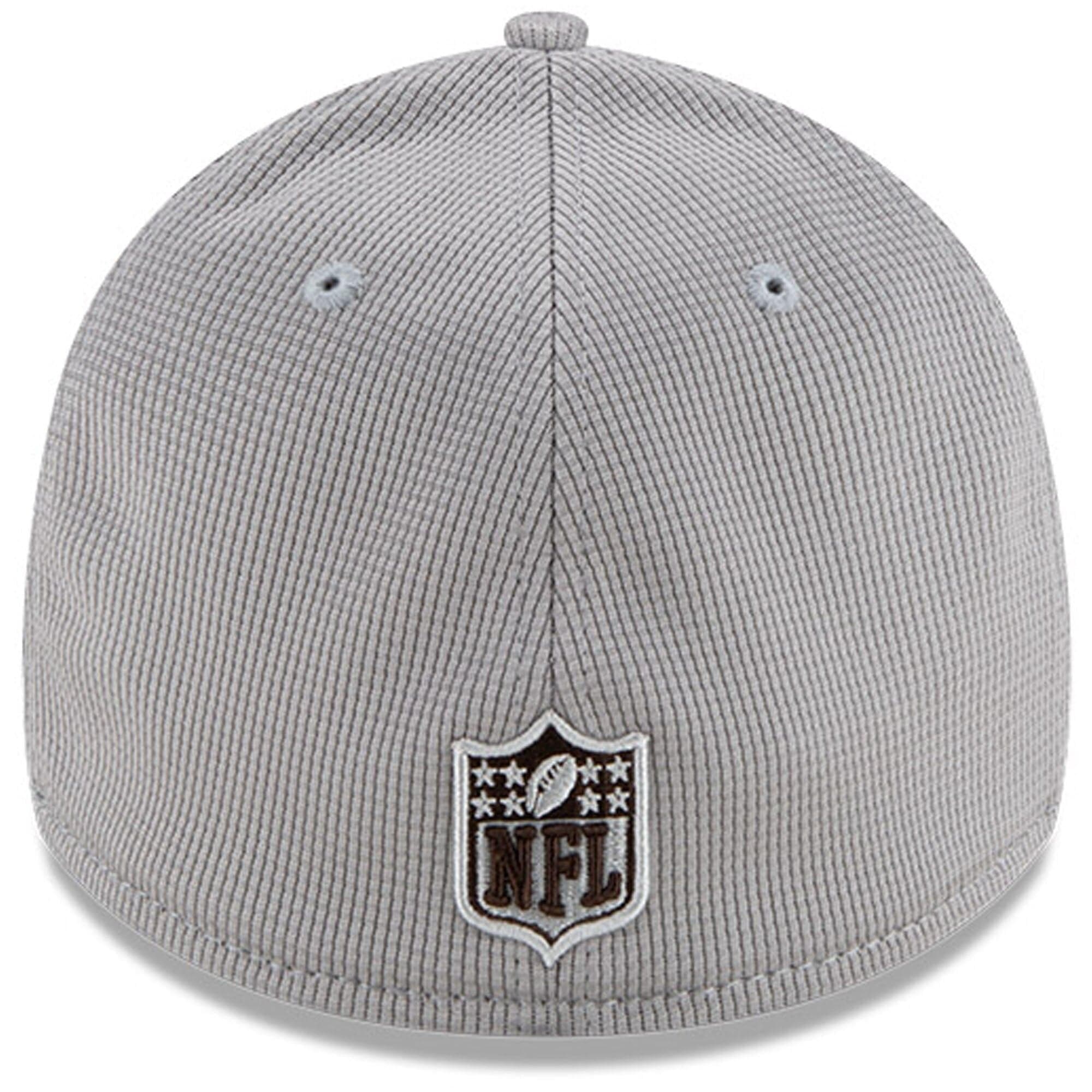 New Era Caps Cleveland Browns New Era NFL 2021 Sideline Home 39THIRTY Flex Fit Hat - Grey